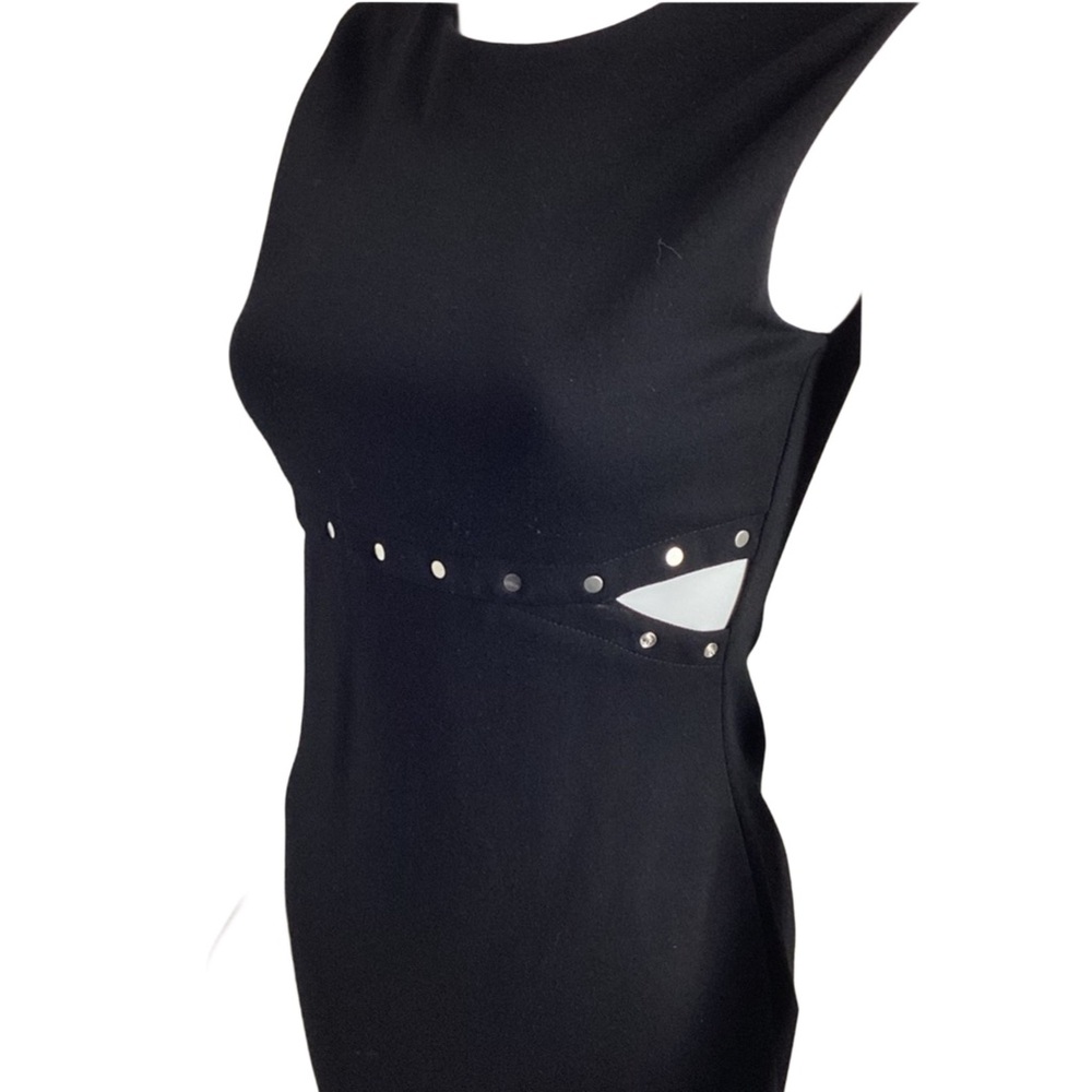 EUC Bailey 44 Black Sleeveless Dress with Studding & Side Cutouts